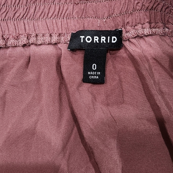 Torrid Flowy Peach Mini Summer Skirt Plus Size 0 - Picture 5 of 6